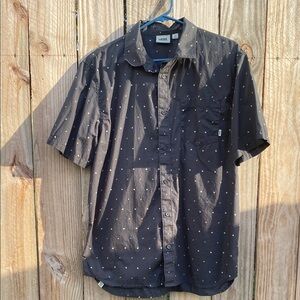 Vans Black Casual Button Down Shirt